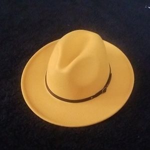Women's wide brimmed fedora hat